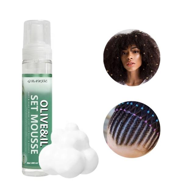Olive Oil Foam Wrap Lotion Hair Curling Mousse For Strong Hold And Conditioning Benefits