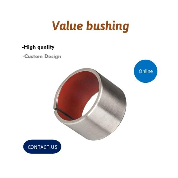 Tin - Plated Steel /  Dry Valve Bushing , Composite Sliding Bearing