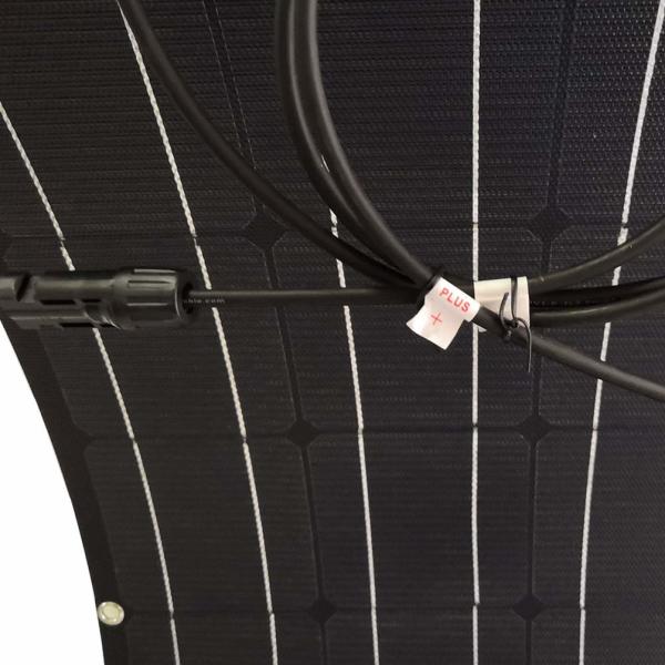 100 Watt Waterproof Flexible Monocrystalline Solar Panel Mono Solar Module For RV