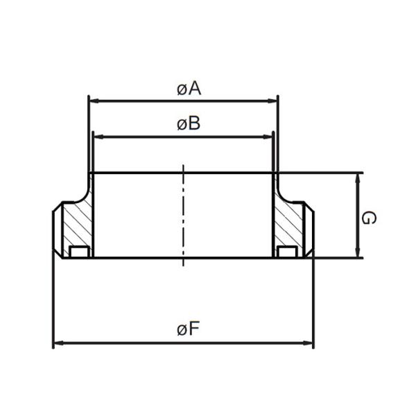 1 Inch Stainless Steel Sanitary Pipe Fittings SMS Union T304 T316L Round Slotted Nut