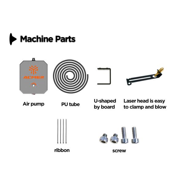 SPCC Laser Engraver Air Assist Pump 12V 24W 10 - 30L/Min Adjustable Airflow