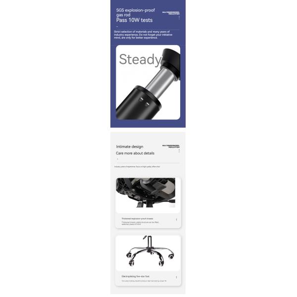 OEM Comfort Mesh Середина Заднего офиса Рабочий стул CBM 0.33CBM Визитный офисный компьютерный стул