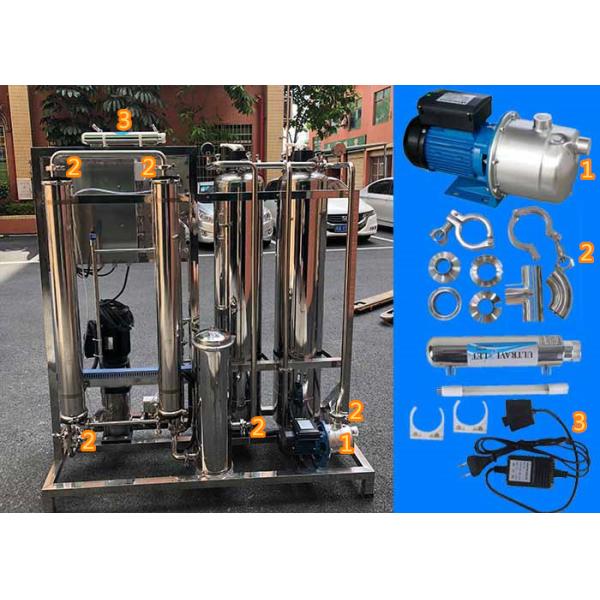 UV Sterilizer RO Water Treatment System / Water Purifier Plant Reverse Osmosis Water Machine