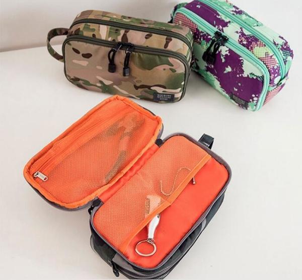Mens Camouflage Travel  Storage Cosmetic Bags Makeup Wash Organizer