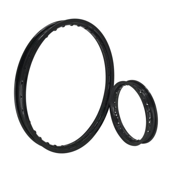 Rodas de motocicleta pretas de 23 polegadas para reparação/reemplaço