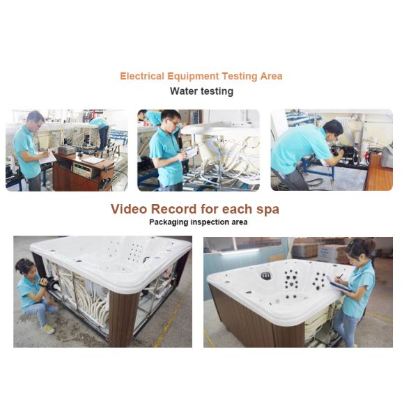 7803 High Jet Count Luxury Outdoor Spa Tub 6 Person Acrylic Hydro Massage Hot Tub Balboa System