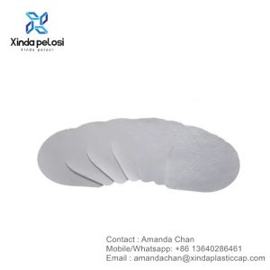 Contenant en feuille d'aluminium rond avec couvercle