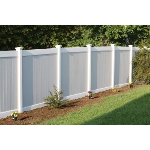 Easy DIY 6 X 8 White Privacy Vinyl Fence Panel Outdoor UV Resistant