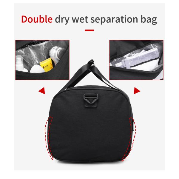 Водоохранная кожаная нейлоновая сумка для тренировок унисекс 43 см длина