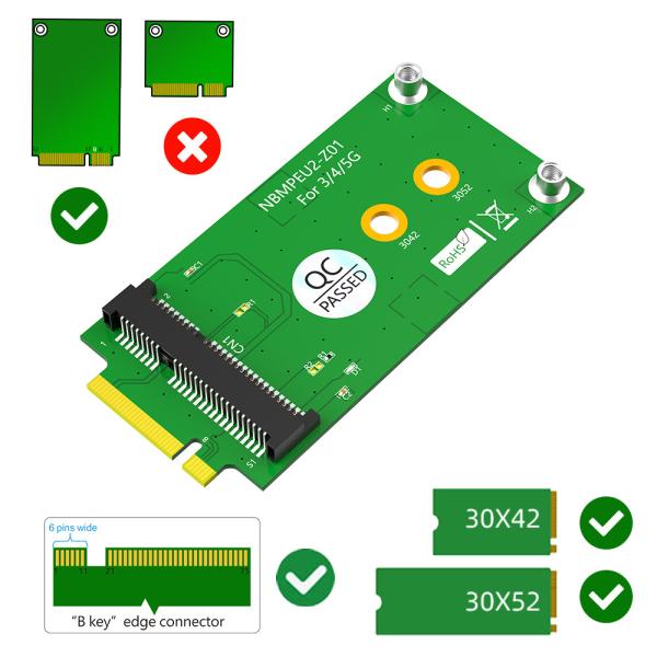 M.2 Ключ B к мини адаптеру PCI-E