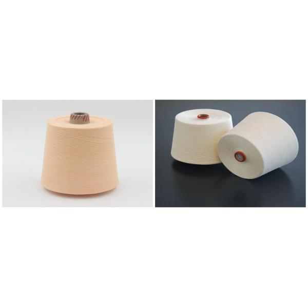 Poids en worsted organique non blanchi de fil à tricoter de coton pour la couture de tissu