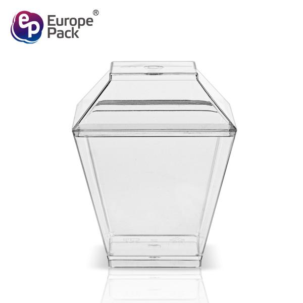 Food grade party supply 2oz disposable plastic dessert cup with lid