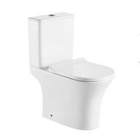 Fabriqué en Chine Salle de bain Crème de vent Sanitaires Deux pièces Toilette Ensemble WC Deux pièces Toilette ronde de plancher à plancher