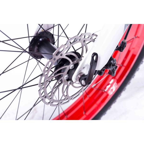 Brushless Electric Snow Bike , 48v 350w Fat Tire Electric Bicycle For Adults