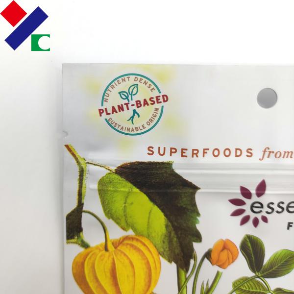 Biodegradable Resealable Plastic Zipper Packaging Bags Smell Proof 50 - 200microns