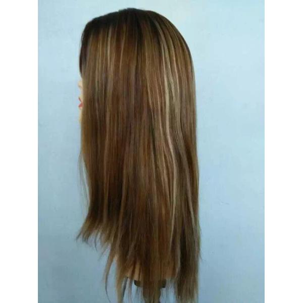 Factory Wholesale Unprocessed Euiopean Hair Jewish Wigs ,Blonde Color Kosher Wigs