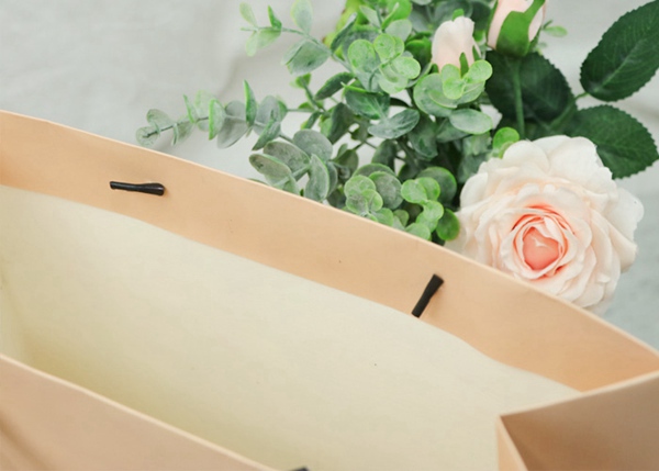 Сумка упаковки торгового центра бумажная с лентой связывает материал картона