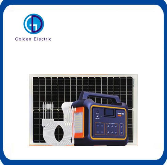 60W Long Lifespan Solar Lighting System Hight effciency With LED Bulb 15A