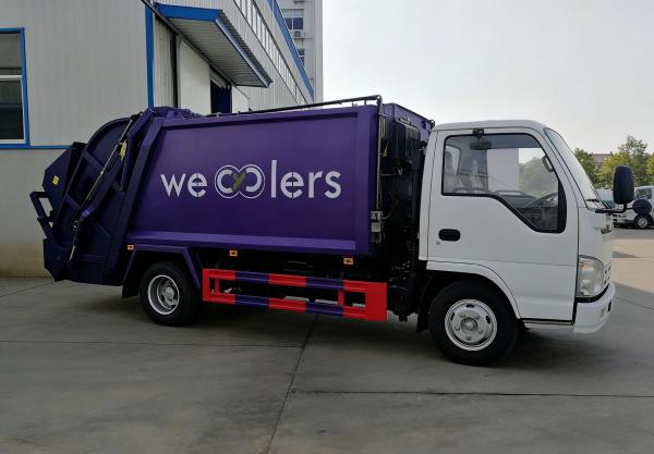 Diesel Fuel Type Mini Rear Loader Garbage Truck 5cbm Mini Refuse Collector Truck