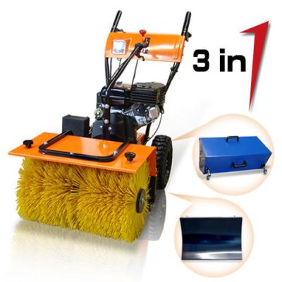 6.5hp 3 in 1 Snow Sweeper,Manual Sweeper,Road Sweeper Cleaning Equipment