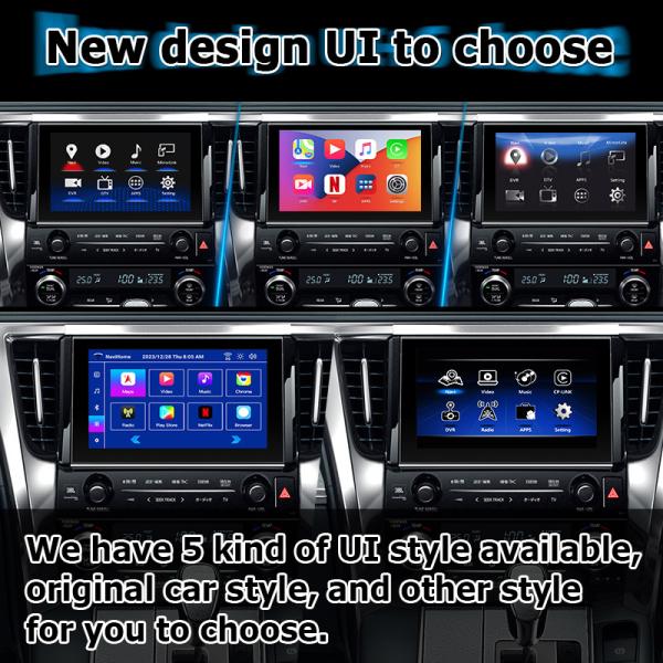 Interfaz de video Android Carplay para Toyota Alphard Vellfire AH40