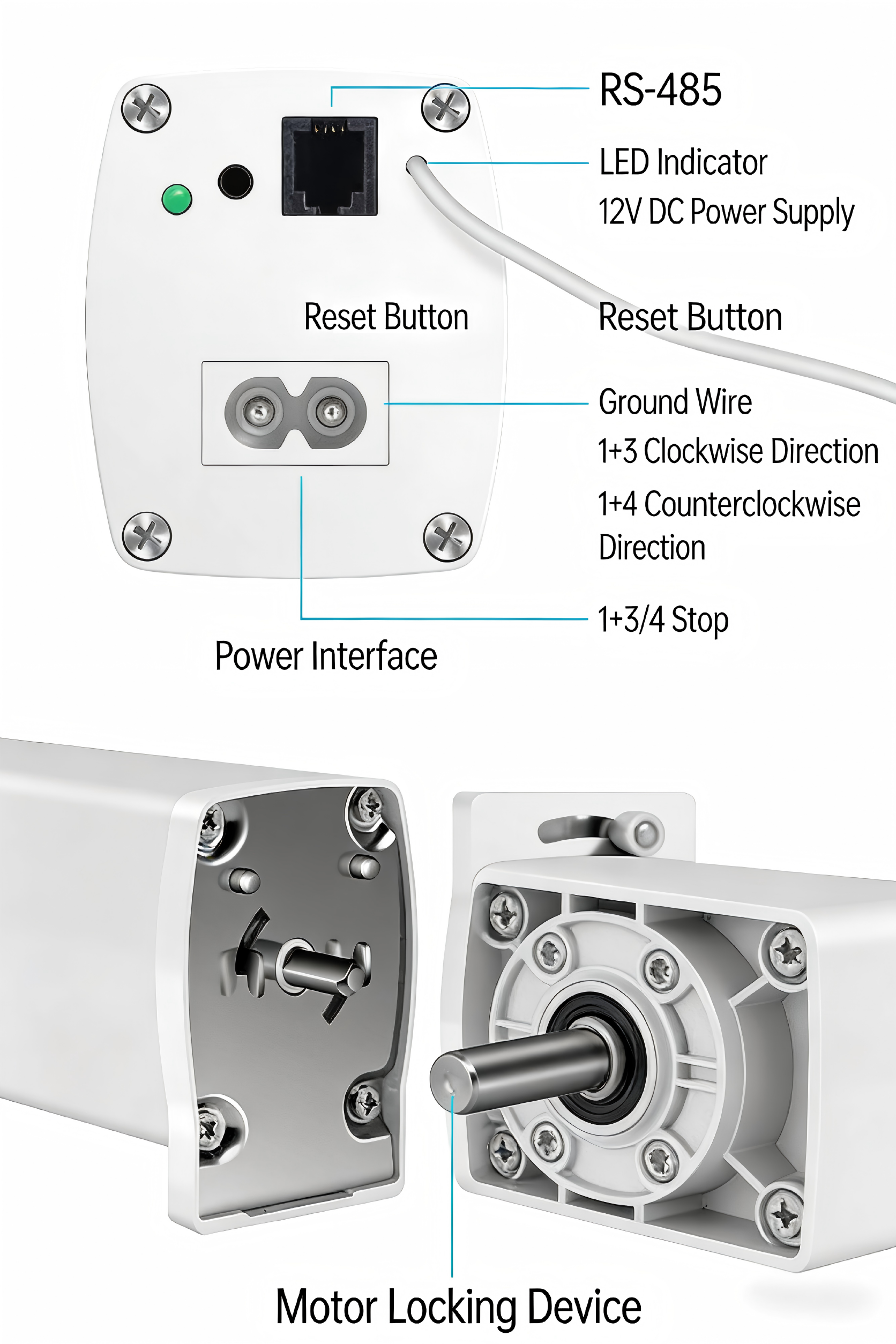 Automatic Tuya WiFi Smart Motorized Curtain Track System 60kg Anti Theft