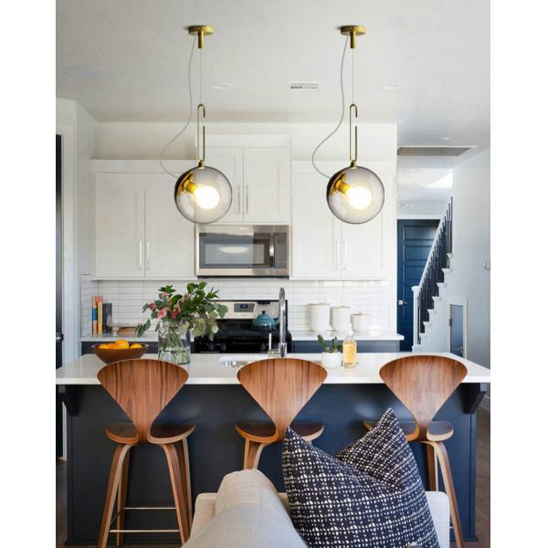 Nordic Glass Ball Pendant Lights Industrial Lighting Clear interior lighting(WH-GP-167)