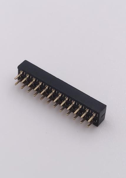 Pitch 1.27mm Female Header Connector 2X12P Gold Plated Straight DIP PCB Mount