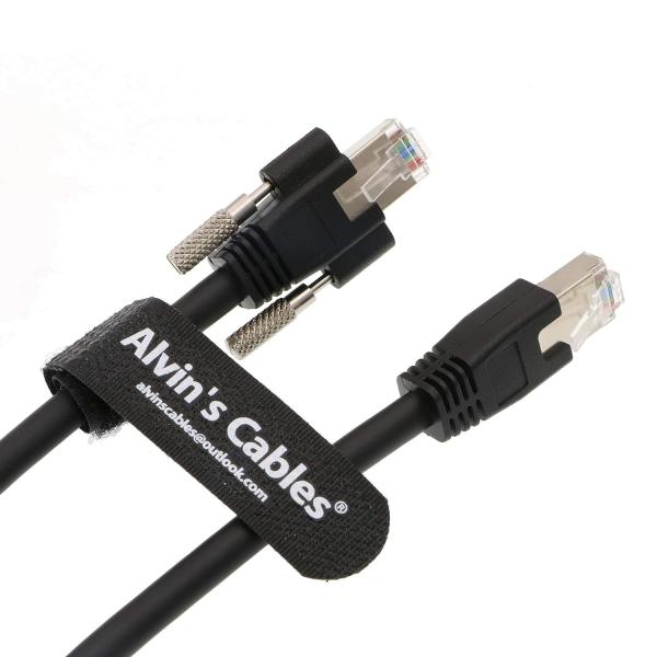 Alvin's GigE Vision CAT6a Cable, 9.84ft, Shielded, High-Flex, RJ45 Lock