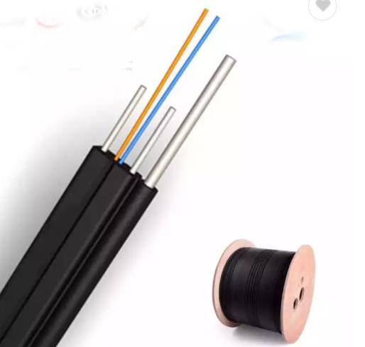 Outdoor Fiber Optic Cable 1/2/4 Core G657A 2km Multimode FTTH Drop Cable GJYXCH