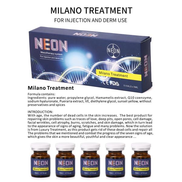 Skin Booster Neon Brand Milano Treatment Mesotherapy Serum Freckle Black Spots Melasma Anti Aging Injection Serum