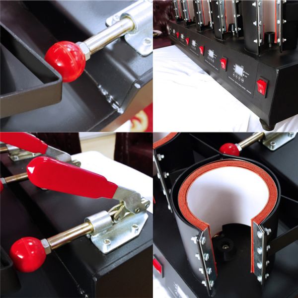 5-in-1 Automatic Electric Mug Heat Press Machine with Digital Control for Mug Heat Transfer Sublimation Printing