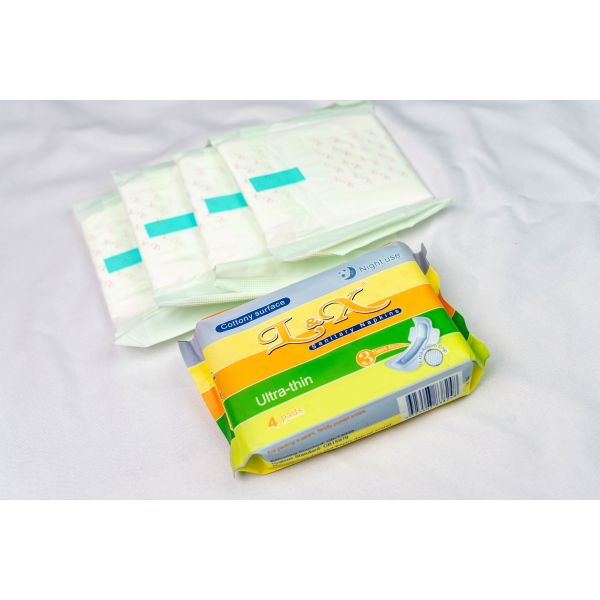 Leak Proof Non Toxic Menstrual Pads 8hr Overnight Sanitary Pads ISO14001