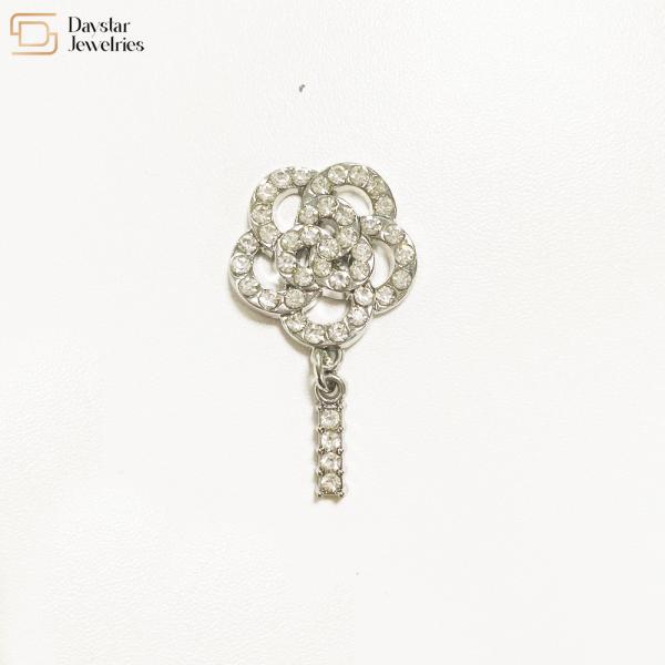 Custom Accessories Zircon Metal Buckle Chain Pendants For Key Handbag