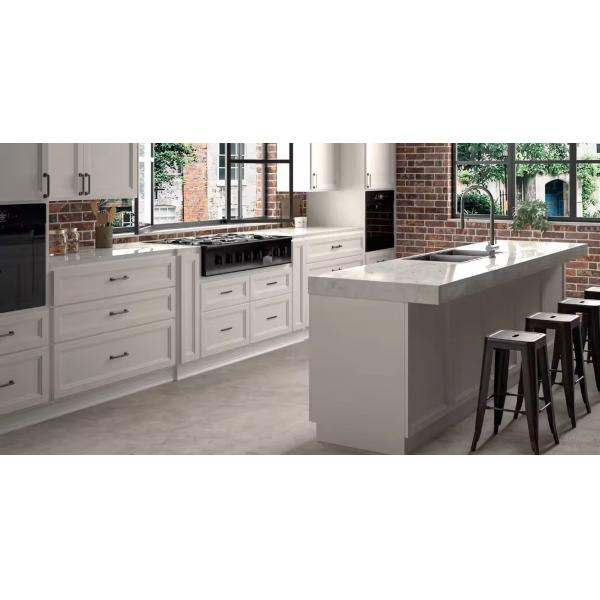 Custom Shaker Door Modular Kitchen Cabinets Modern Furniture Design with Veneer Finish