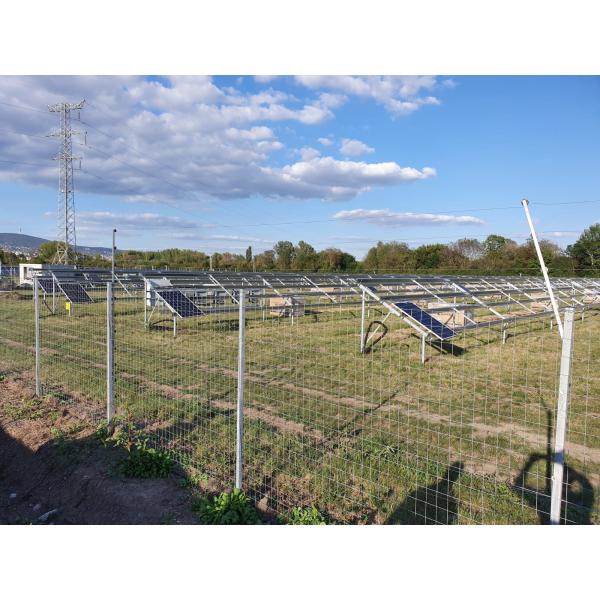 Solar Energy Station Wire Mesh Fencing 150mm Steel For Solar Panel Mounting Accessories