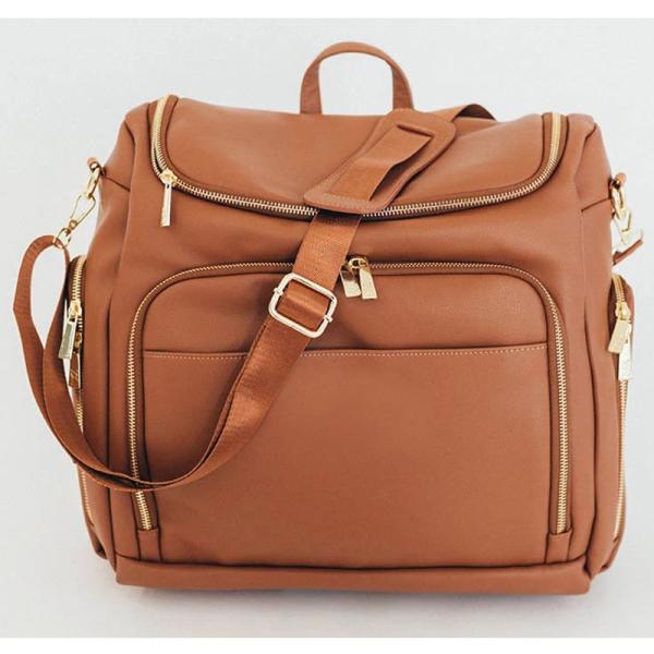 Amazing design fashion leather maternity diaper bag