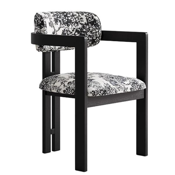 Nordic Solid Wood Dining Chair Italian Minimalist Hotel Coffee Shop Negotiating Chair