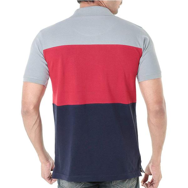 Contrast Color Mens Polo Style Shirts 100% Cotton Fashion Soft Feel OEM Service