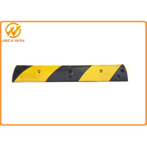 Parking Stops Rubber Speed Cushions ,  Road Safety Black Portable Speed Humps