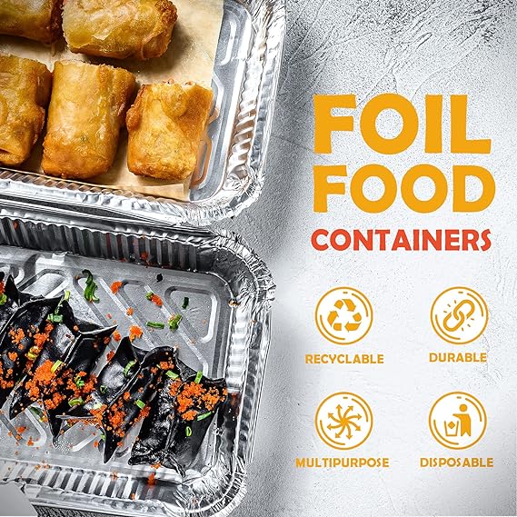 Foil Gastronorm Trays 2400ml Heavy Duty Full Large Size Aluminum Foil Tray