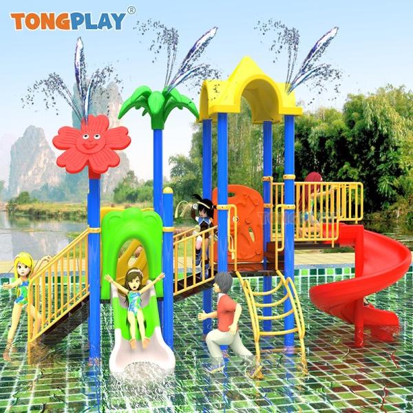 Parcs d'attractions commerciaux pour enfants enfants équipement de jeux d'eau toboggan en plastique terrain de jeux d'eau