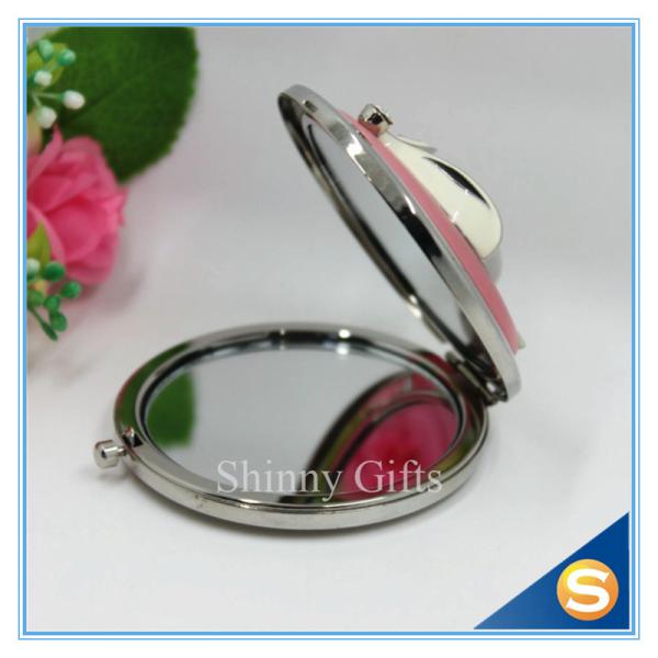 Shinny Gifts Creative Fox Design Makeup Mirror Fancy Convenience Pocket Mirror