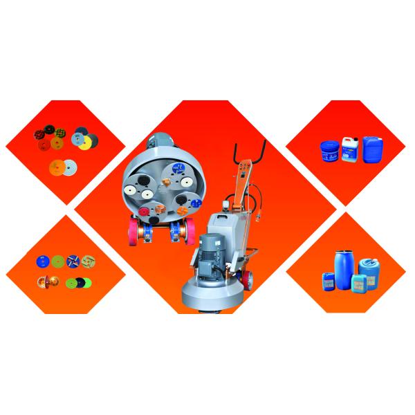 440V 460V Planetary System Terrazzo Floor Polishing For American Market