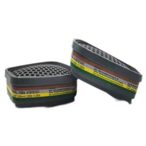Activated Carbon CE Certified Gas Cartridge Filter with Bayonet Connection for Respirator Accessories