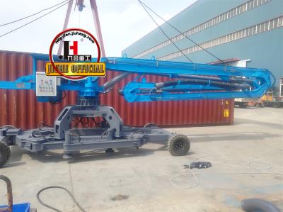 JIUHE HGY15 HGY17 Bomba de concreto hidráulica Boom de colocação móvel 18M