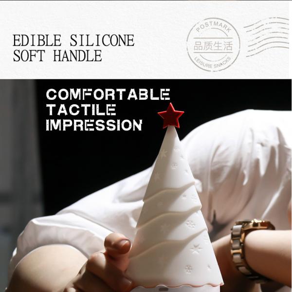 Luz de noite de árvore de Natal ecológica personalizada com controle táctil e função de música