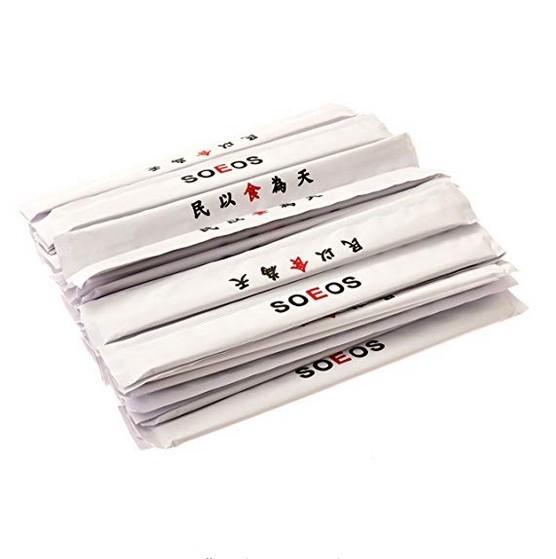 Take Away Round Bamboo Chopsticks Flatware for Sushi in Plastic Bag/Carton Box