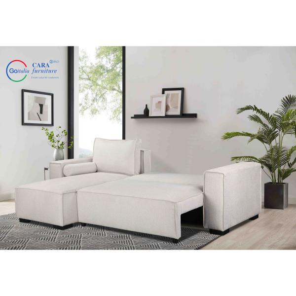 High Quality Bedroom Hotel Furniture Light Gray Sofa To Bed Living Room Furniture Modern Bed Sofa