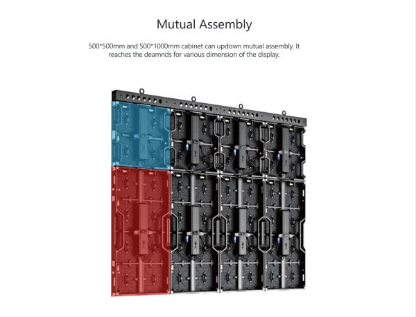 Layer Scaffold Stage LED Screen 4.81mm Pitch P2.604 IP40 For Events